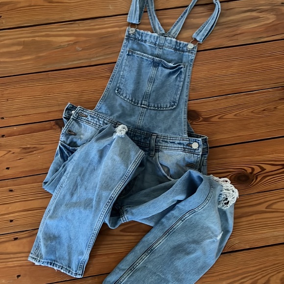 H&M Denim - H&M Distressed Overalls